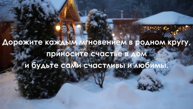 Декабрьские зарисовки в саду. Поздравляю с Наступающим!!! смотреть онлайн