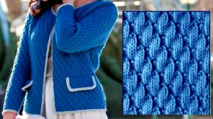 Уэор спицами для стильного жакета