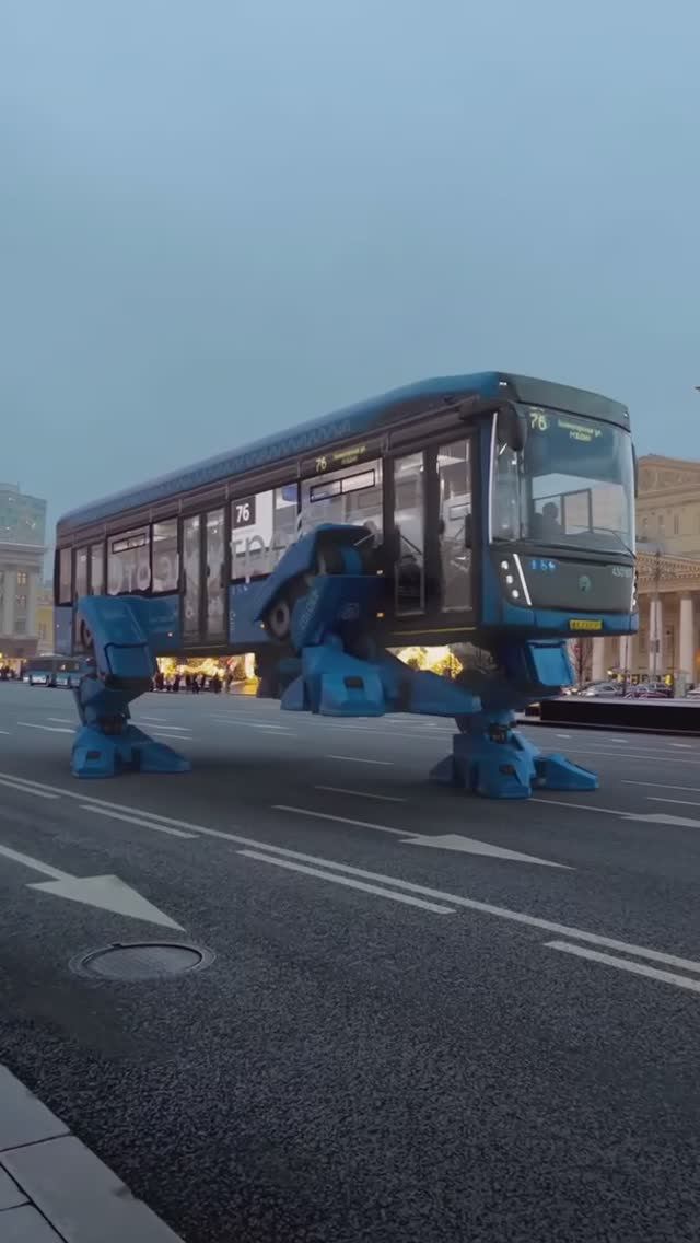 Шагающий электробус КАМАЗ смотреть онлайн