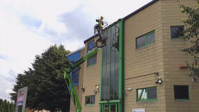 Mobile Elevated Work Platform Window Cleaning смотреть онлайн