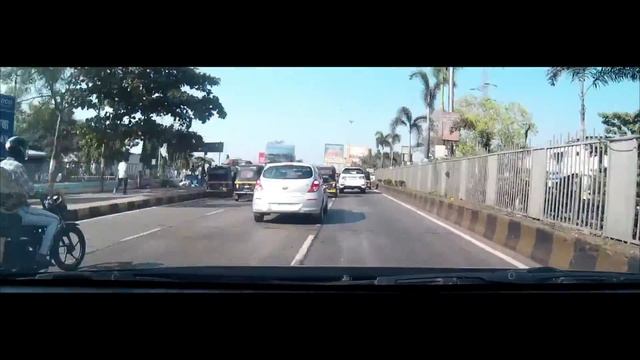 Driving around in Navi Mumbai [Part 1] - From Inorbit Mall (Vashi) to IKEA (Turbhe) смотреть онлайн