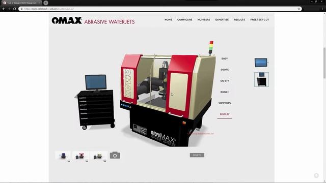 SOLIDWORKS Sell 3D Configurator for an OMAX Waterjet смотреть онлайн