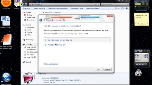 Enabling bitlocker on Windows 7 смотреть онлайн