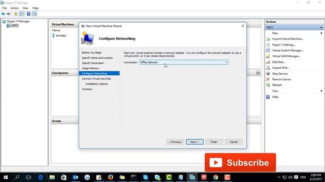 How to Create new Virtual machine use an existing virtual hard disk on Hyper-V 2012 смотреть онлайн