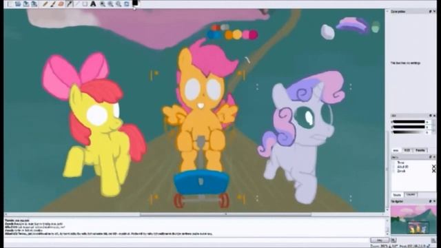 Speed draw of the Cutie Mark Crusaders смотреть онлайн