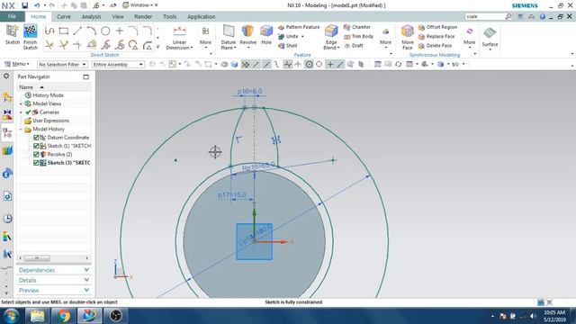 Unigraphics NX- Part Modeling Example 5 II Bevel Gear смотреть онлайн