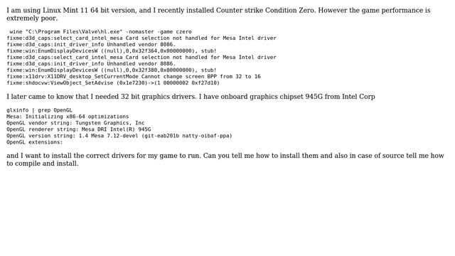 How to install games on 64bit linux mint with updated graphics? смотреть онлайн