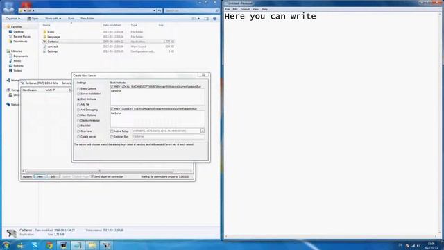 2012 How to make a Cerberus RAT 1 03 4 Beta server + port forwarding With Download Link Full HD смотреть онлайн