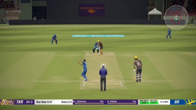 Hero CPL Barbados tridents vs Knight riders EA Cricket 21 patch Gameplay#cpl смотреть онлайн