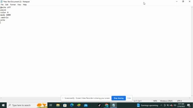 Easy to make matrix in CMD#@abdulgamerz8718#cmd#matrix смотреть онлайн