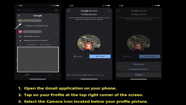 How to change Google Account Profile picture on iPhone смотреть онлайн