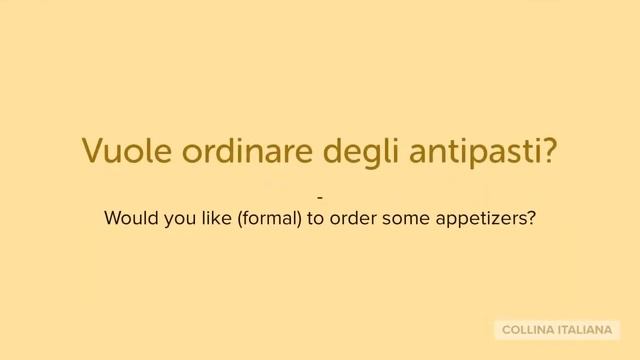 IN ITALIAN - Italian Vocabulary - At the restaurant смотреть онлайн