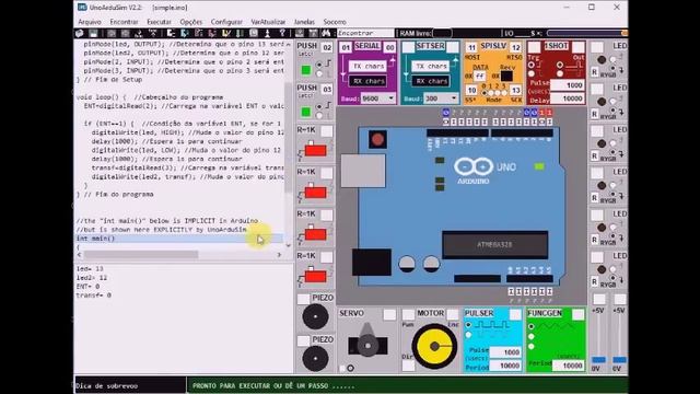 Arduino Uno Simulator смотреть онлайн