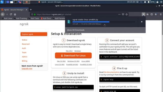Download/Install Ngrok in Kali Linux | | Port Forwarding | | Installation Ngrok | Kali Linux 2023.1 смотреть онлайн