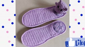 🌺🐾🌺ПОДОШВА для вязаных ТАПОЧЕК 🌺🐾🌺. Подробно 🤗
