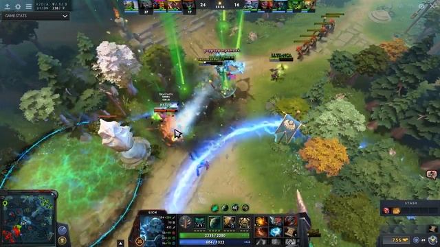 Dota 2 Ability Draft Destroyer Lich смотреть онлайн