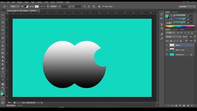 #LogoDesign PhotoShop Logo Design !! Create a Beautiful and Unique Style Logo Design смотреть онлайн