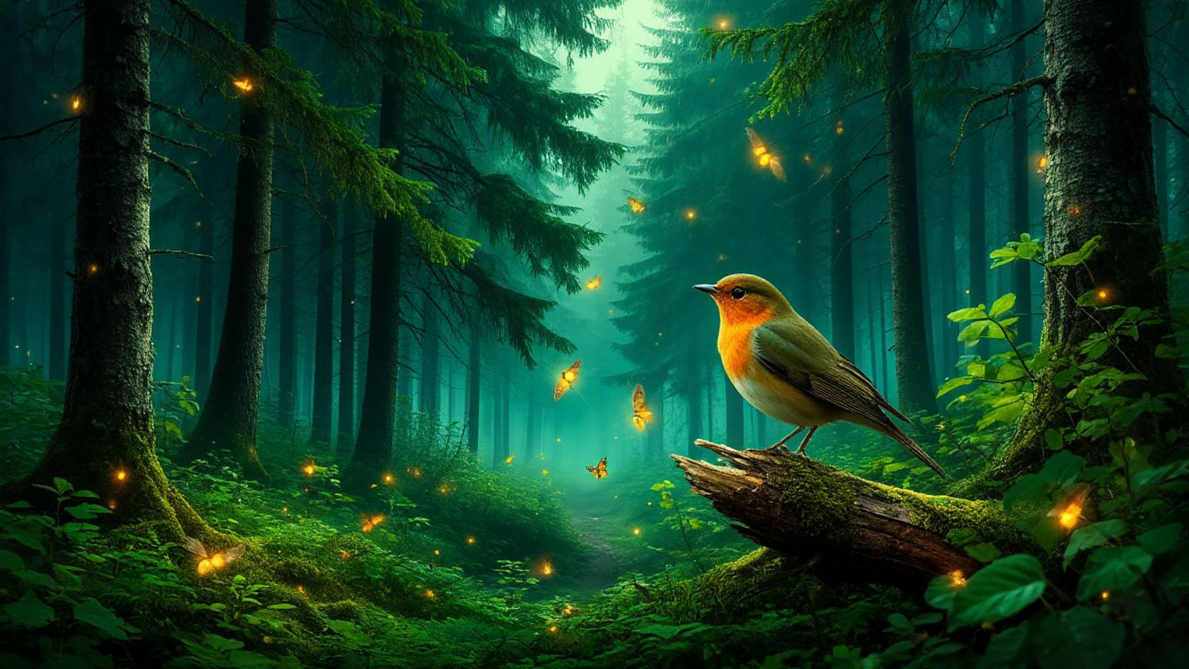 Музыка для сна - звуки леса и ханг