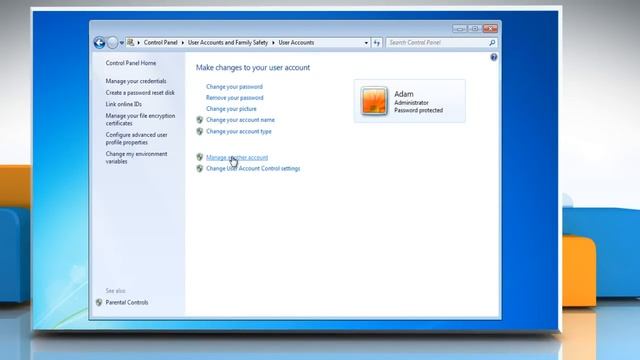 How to create a new user account in Windows® 7 смотреть онлайн