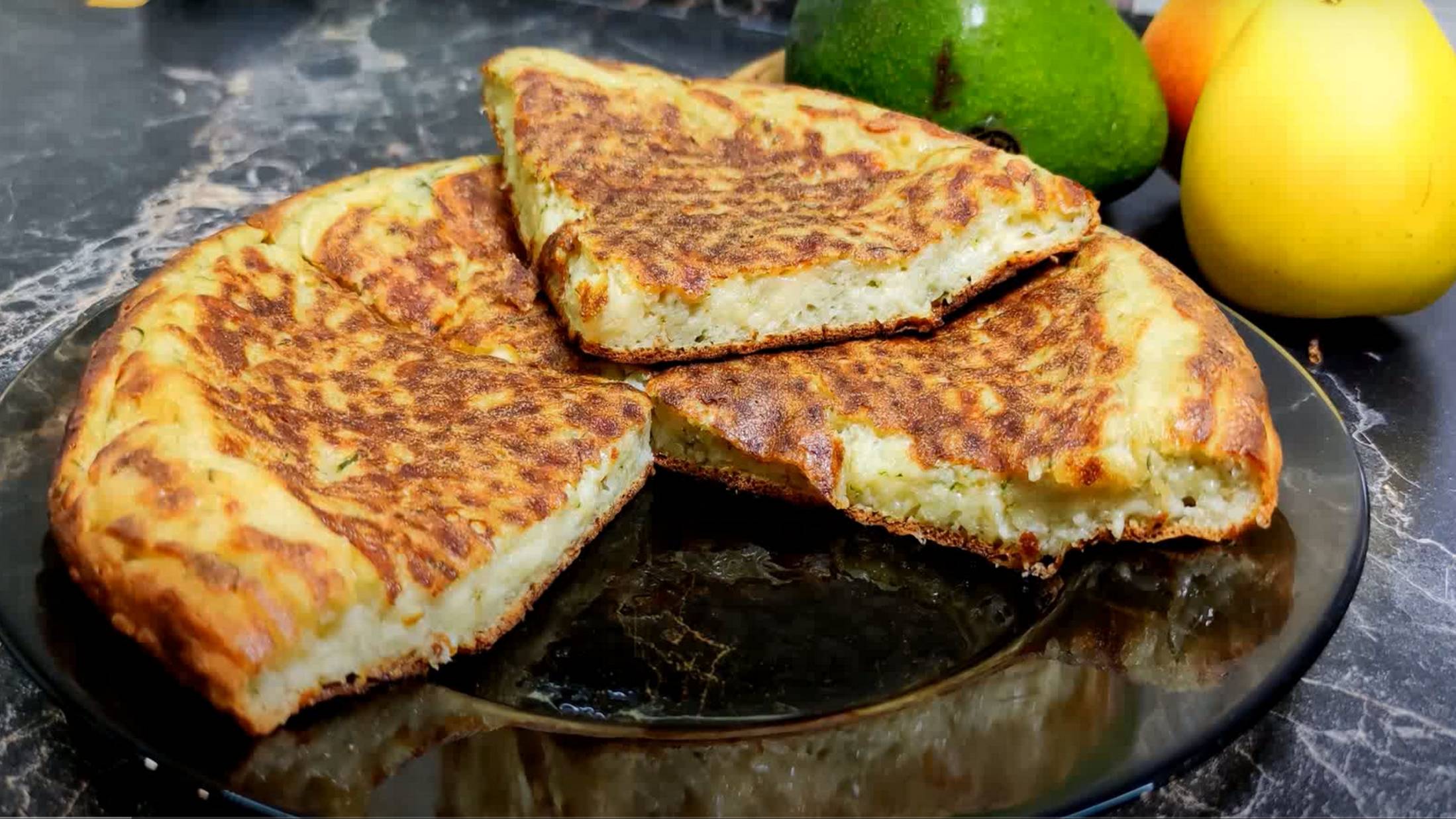 Лепёшки на кефире с сыром. Хачапури рецепты. Быстрый завтрак. смотреть онлайн