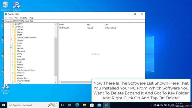 Delete Unwanted Registery Keys In Windows - How To Fix смотреть онлайн