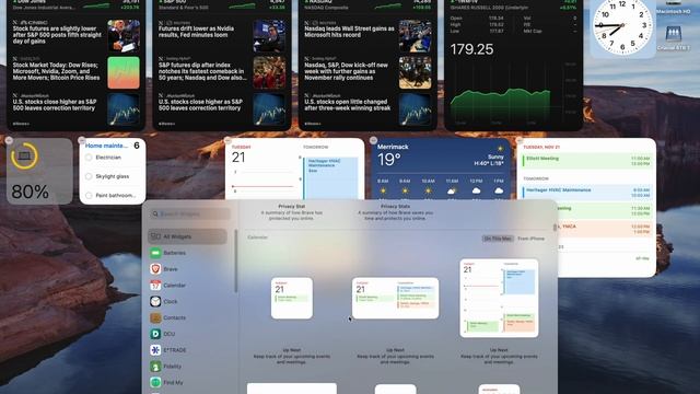 Adding screen widgets in macOS Sonoma смотреть онлайн