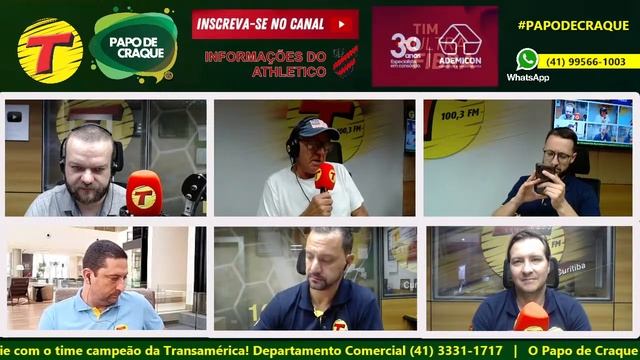 PAPO DE CRAQUE #AOVIVO TRANSAMÉRICA CURITIBA 01/04/2024 смотреть онлайн