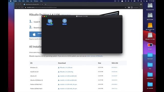 Downloading and Installing RStudio 1.4 on macOS смотреть онлайн