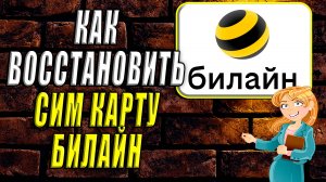 Как восстановить сим карту билайн
