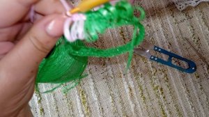 МК по вязанию мочалки РОМБИКИ 🧶 1-ая часть