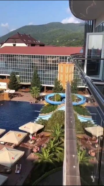 Как вам такой вид из номера? Отель Прометей Клуб Лазаревское