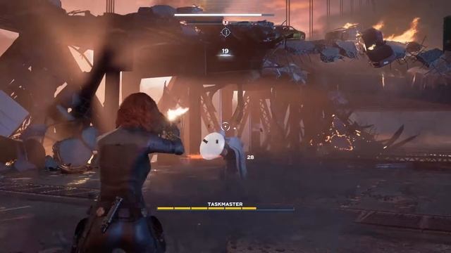 Black Window takes down Task Master #MarvelsAvengers #BlackWidow #TaskMaster #PCGame смотреть онлайн