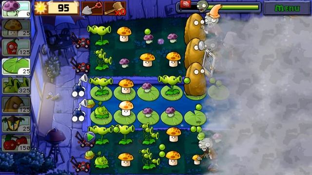 Plants vs. Zombies - Survival : Fog - 5 Flags - Android - PC - Gameplay смотреть онлайн