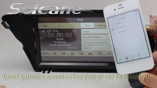 Mercedes-Benz GLK X204 Autoradio Voiture Écran Tactile GPS avec TV Radio DVD AUX смотреть онлайн