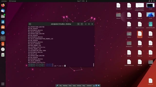How to Combine/ append files - Linux Terminal смотреть онлайн
