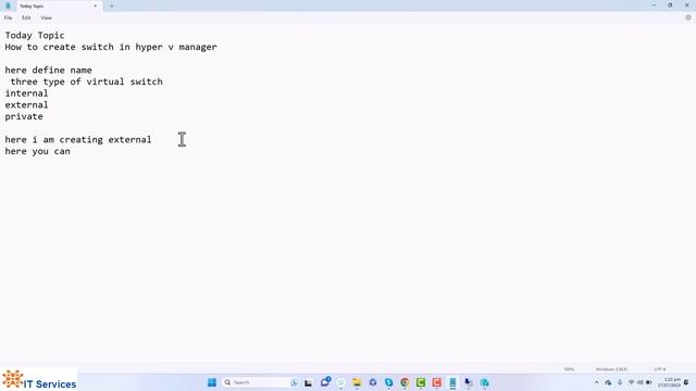 How to create Virtual Switch In Hyper v Manager смотреть онлайн