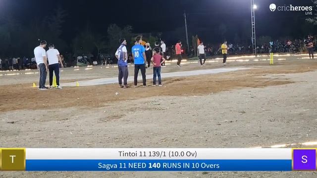 Live Cricket Match | Tintoi 11 vs Sagva 11 | 04-Jun-24 09:36 PM 10 | YCL modasa 2024 | CricHeroes смотреть онлайн