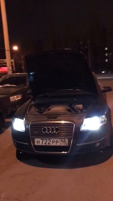 Audi A6C6 обзор света ( очень яркий свет) #ауди смотреть онлайн