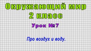 Окружающий мир 2 класс (Урок№7 - Про воздух и воду.)