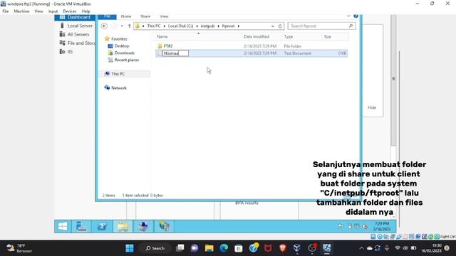 Instalasi dan konfigurasi FTP Server pada Windows Server 2012 || Nisrina Aulia Affifah XI TJKT A смотреть онлайн