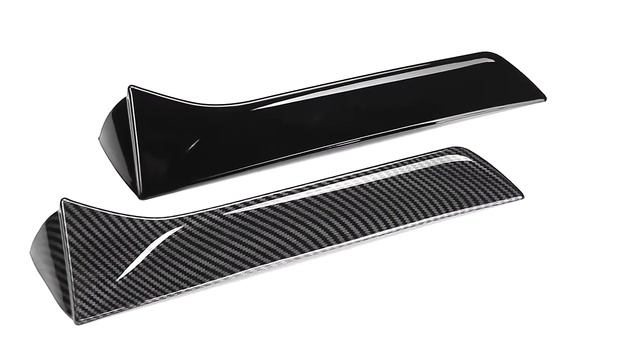 Glossy Black/Carbon Fiber Look Car Rear Side Spoiler Wing Rear Trunk Window Spoiler Lip For SEAT смотреть онлайн