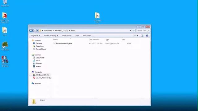 Install Fonts as Shortcut - Windows 7 смотреть онлайн