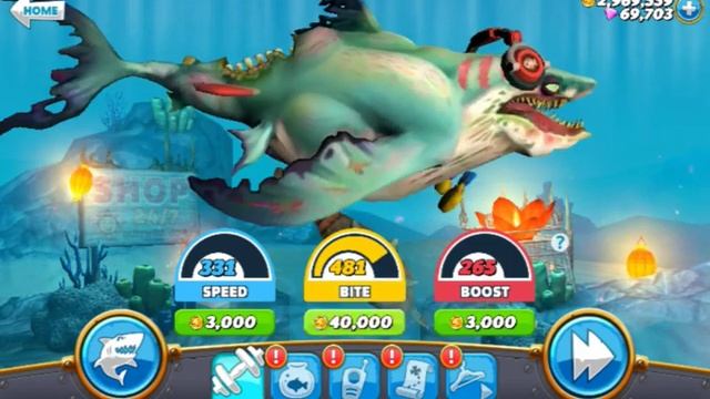 Hungry Shark World Hack смотреть онлайн