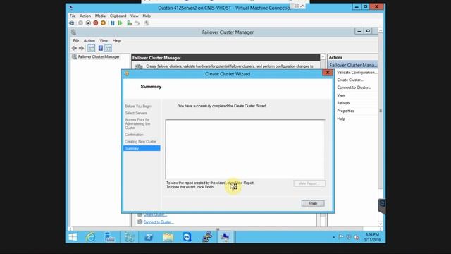 6-6: Creating a Failover Cluster смотреть онлайн