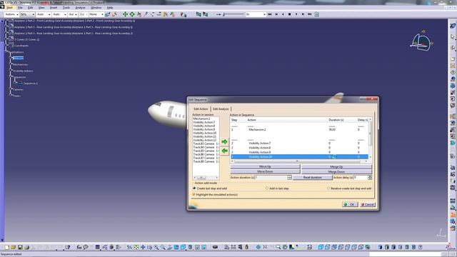 Catia V5 - Hide & Show An Object While Simulation In Catia V5 (DMU Navigator - Visibility Action) смотреть онлайн