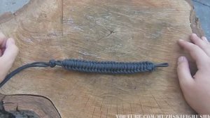 Браслет Выживания _Сороконожка_. Быстроразборный браслет из паракорда. Пособие(360P)