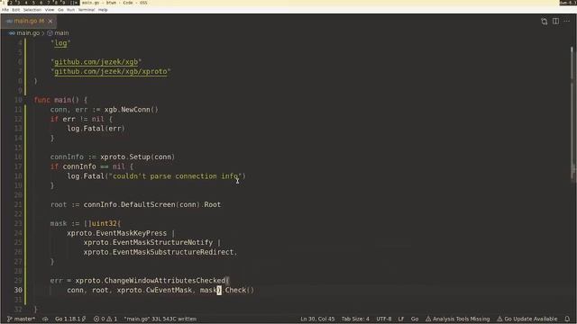 Writing a window manager in Go - btwm #2 - Implementing keyboard shortcut for launching dmenu смотреть онлайн