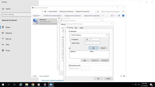 How to Set Multipal IP Address in Windows Server & Win 10 смотреть онлайн