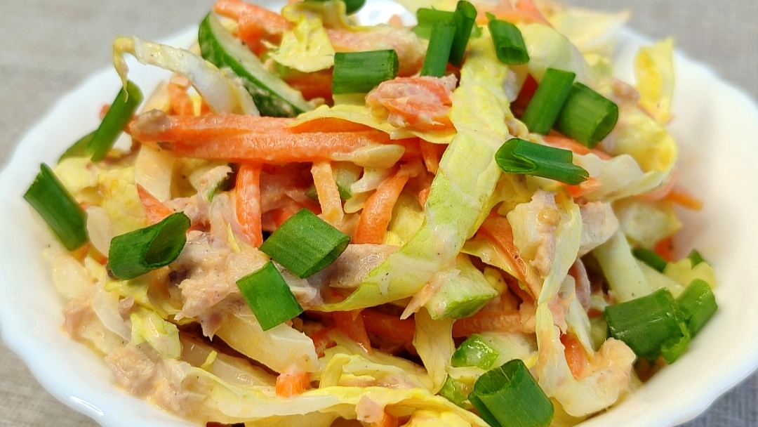 Овощной салат с тунцом. Самое идеальное сочетание продуктов. смотреть онлайн