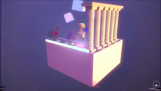 Vaporwave Dungeon 3D Game asset demo смотреть онлайн